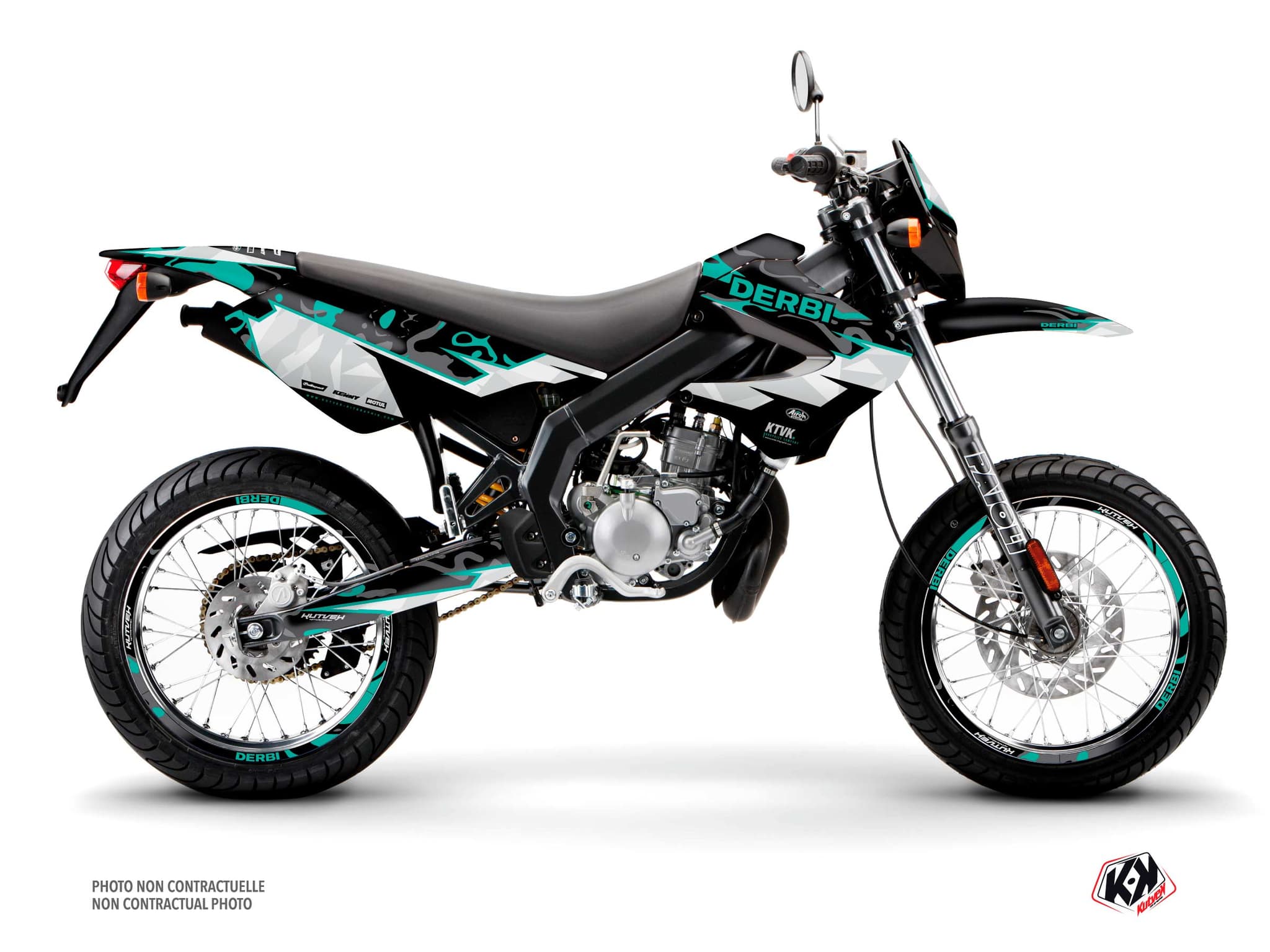 Derbi Senda XRace 50cc Barbarian Turquoise Graphic Kit
