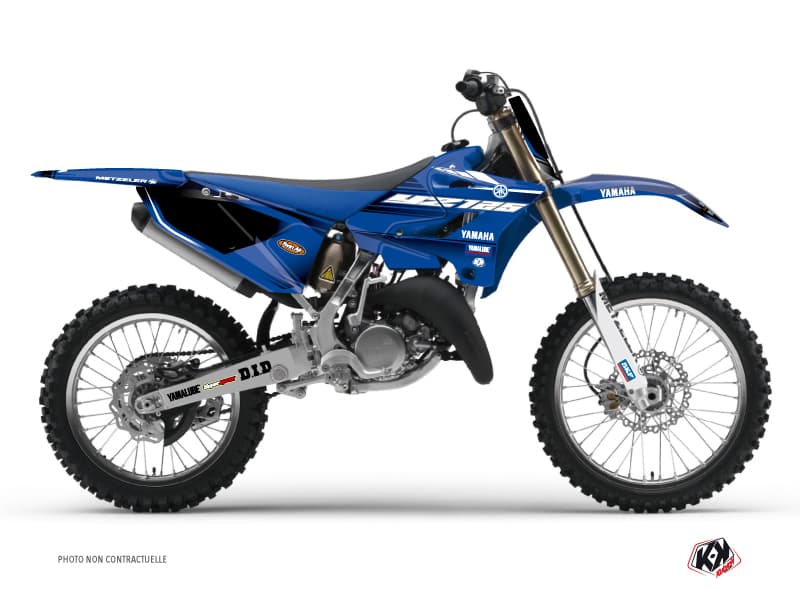 Yamaha 125 YZ Dirt Bike Basik Graphic Kit Blue | 125 YZ | Kutvek