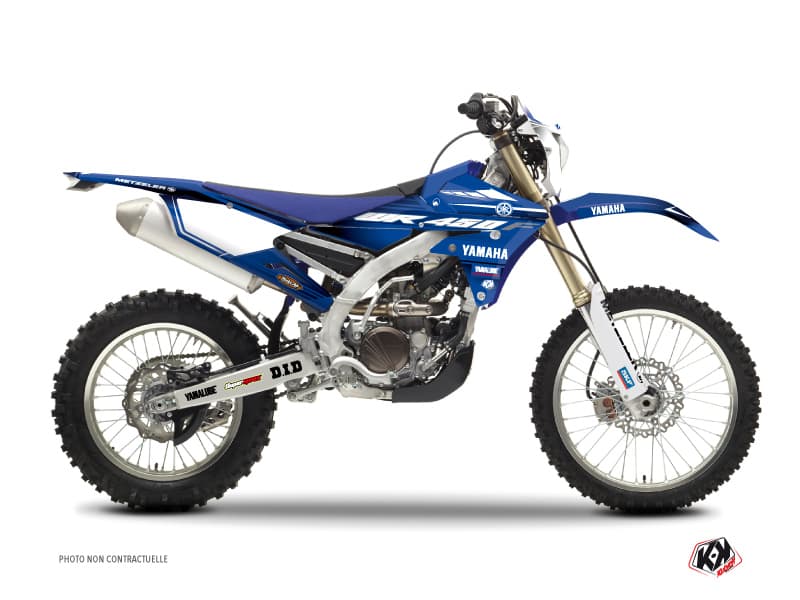 dirt bike yamaha wr 450 f basik blue graphic kit | WR | Kutvek