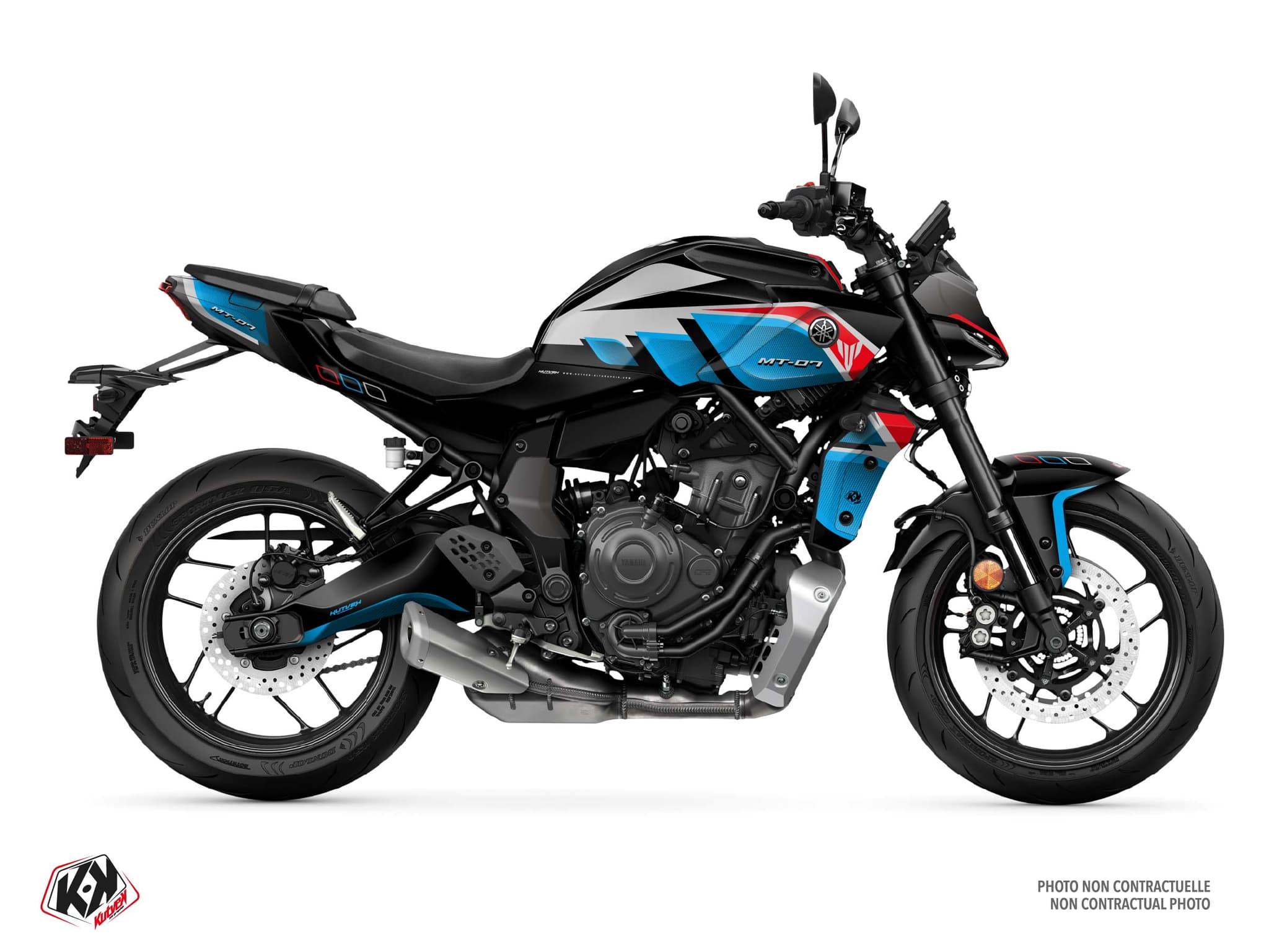 kit decorativo stradale yamaha mt 07 birthday nero | MT 07 / FZ 07 | Kutvek