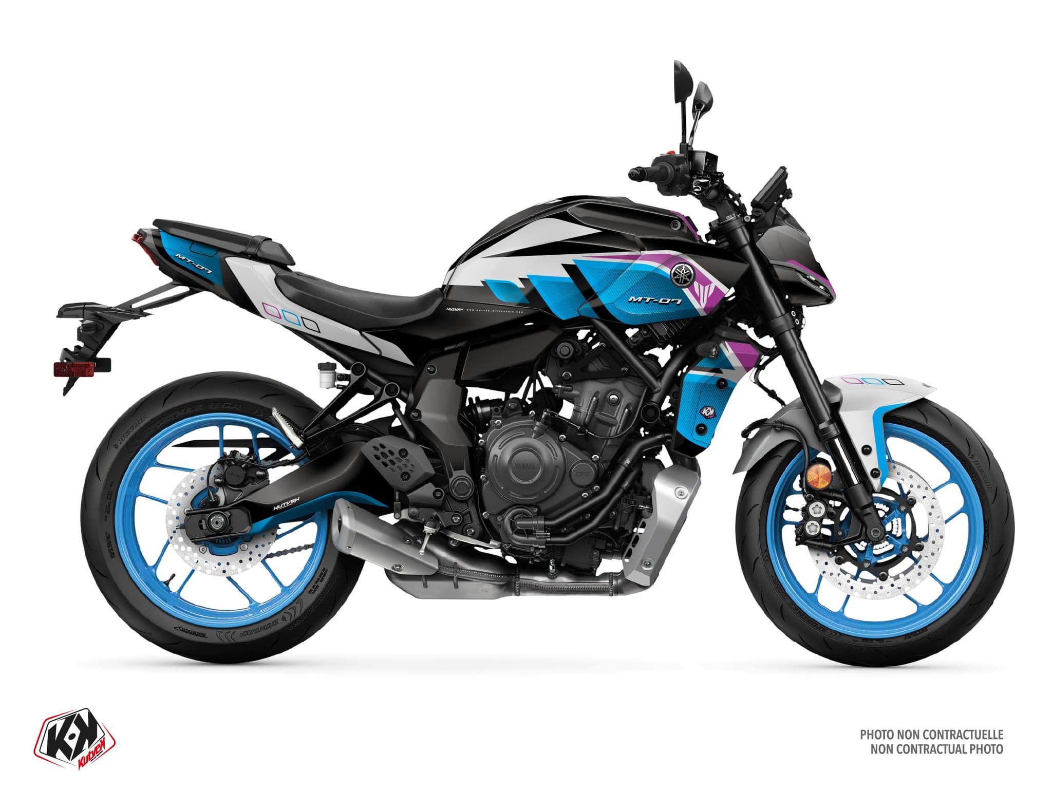 Kit graphique Moto YAMAHA MT 07 BIRTHDAY Violet