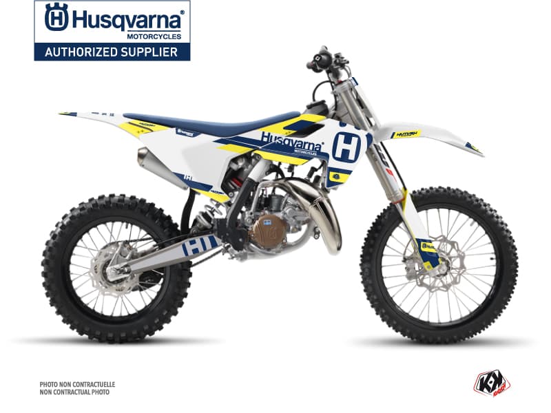 kit graphique motocross husqvarna tc 85 block bleu-jaune