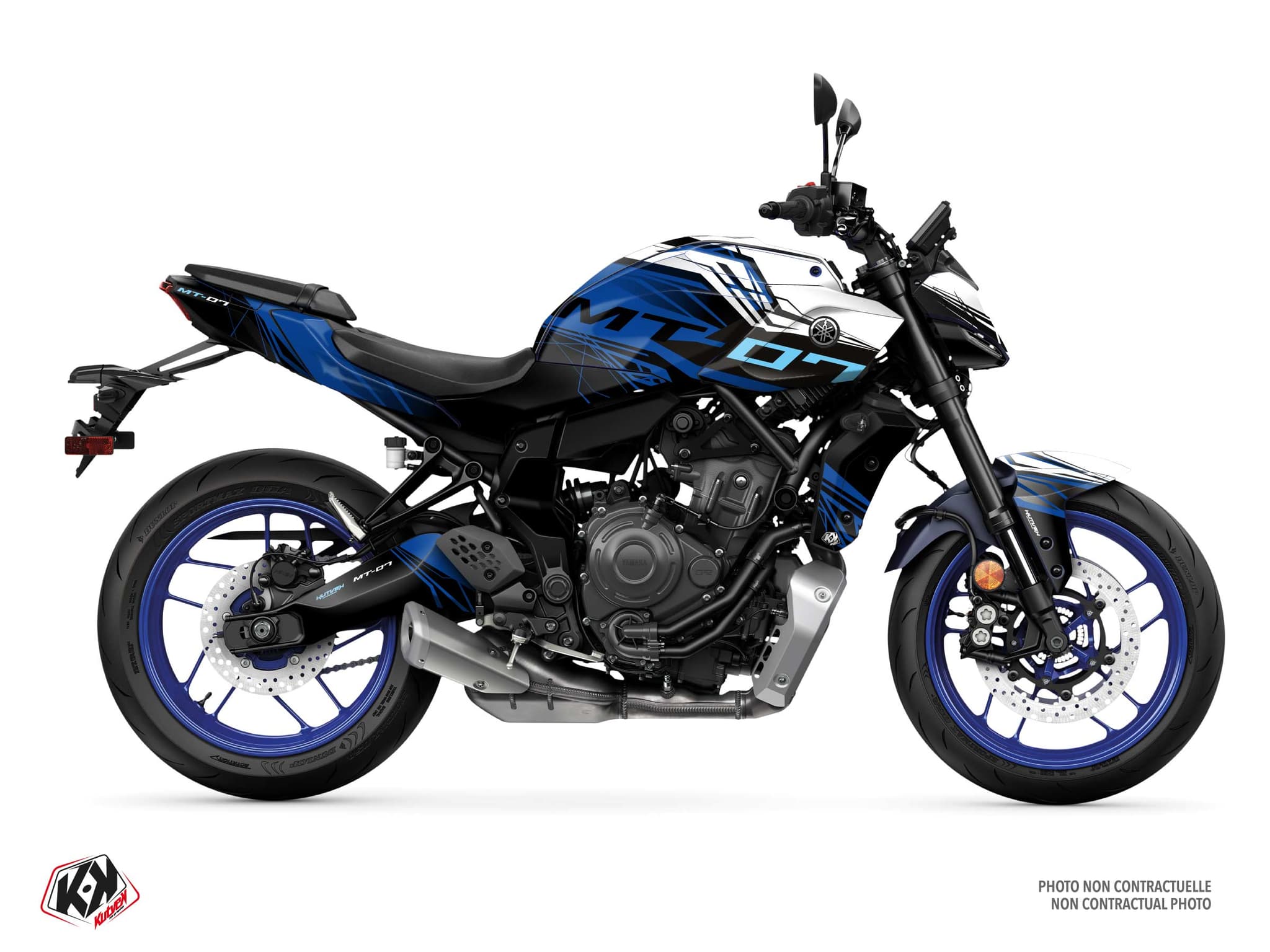 Kit graphique Moto YAMAHA MT 07 BLUESTORM Bleu