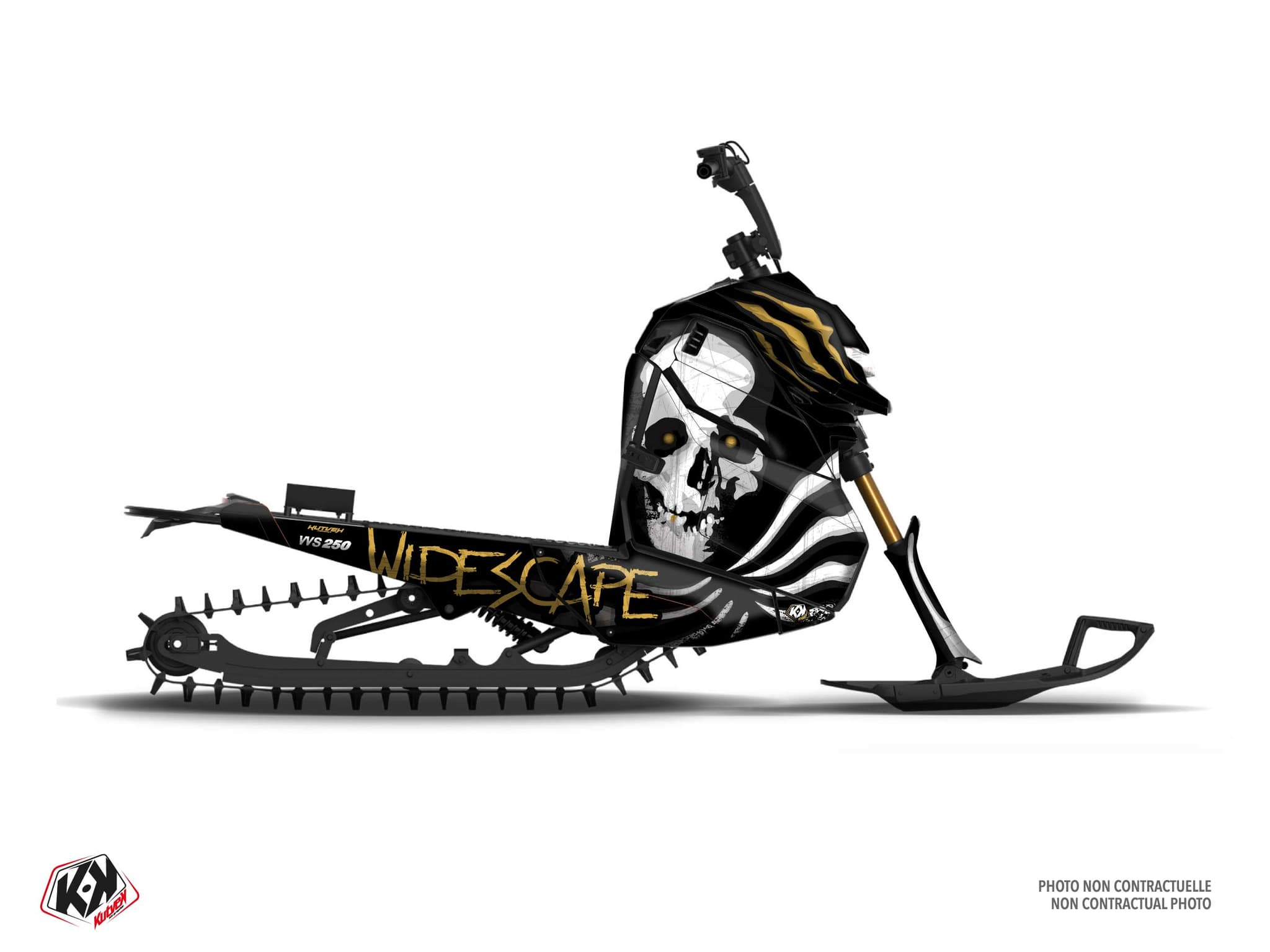 Graphic Kit Snowmobile Widescape WS 250 Bones Gold