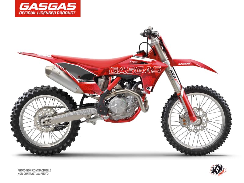 deko-set moto-cross border gasgas mcf 250 rot