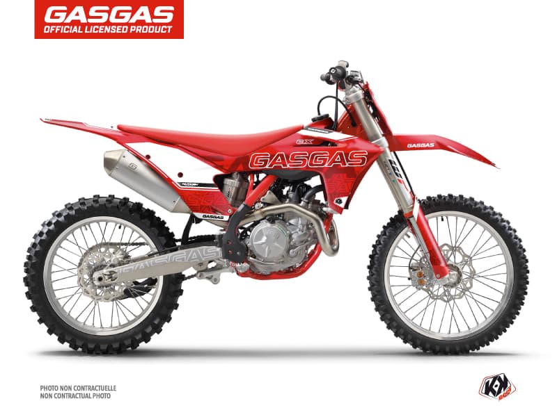 deko-set moto-cross border gasgas exf 350 rot