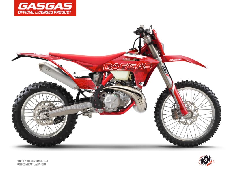 kit de decoración motocross gasgas ecf border rojo