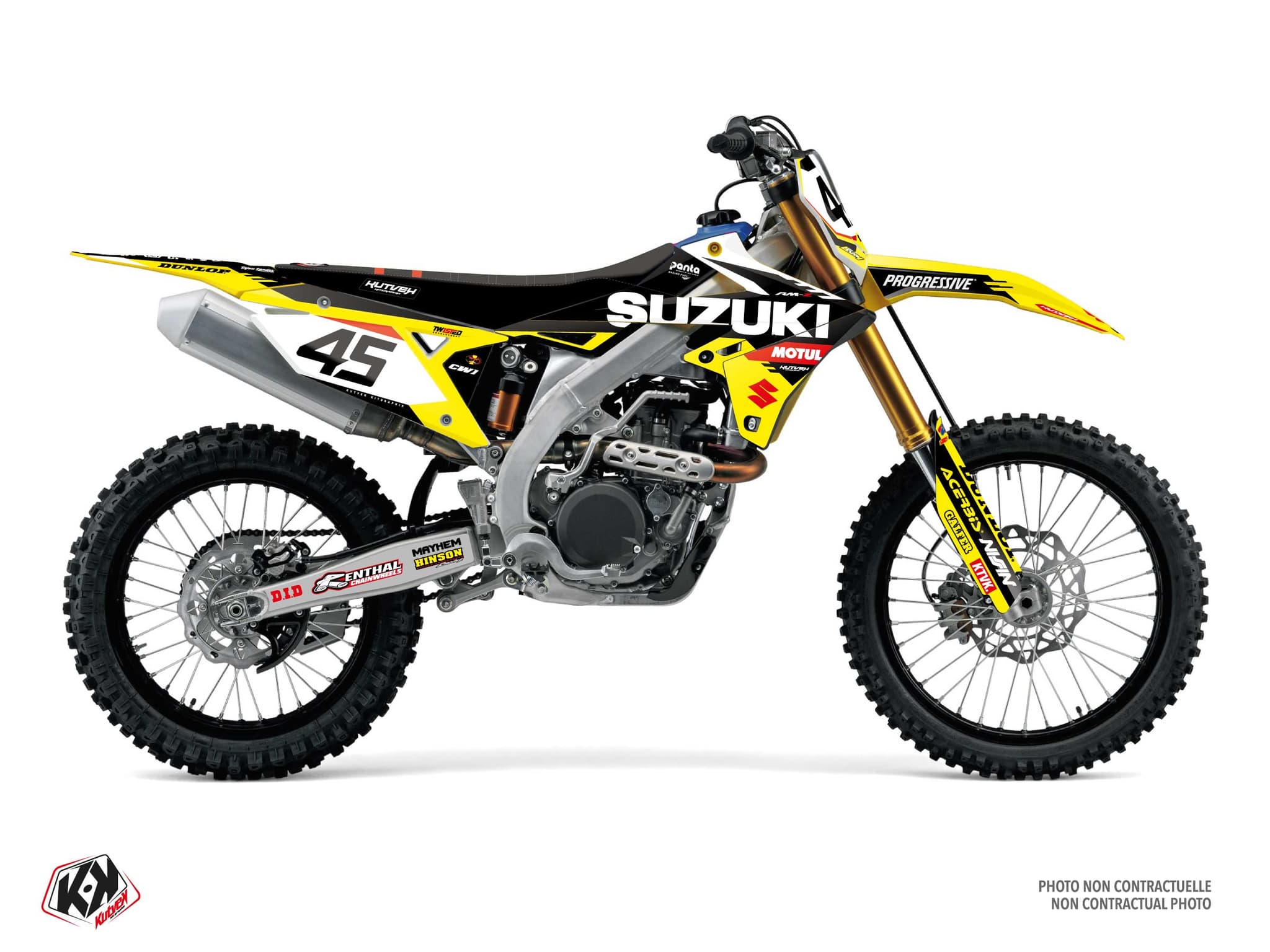 kit graphique motocross suzuki rm-z 450 braking jaune