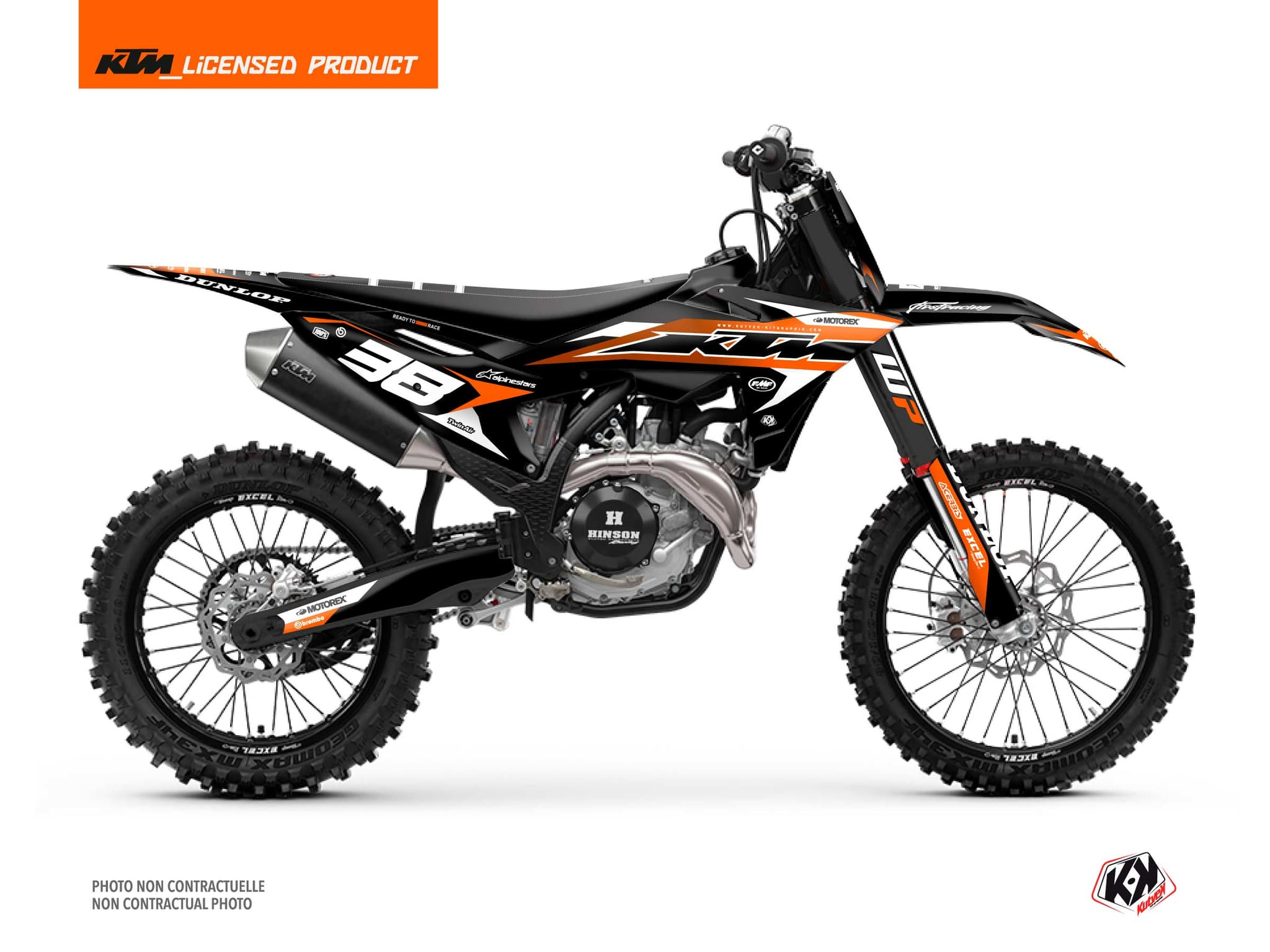 dirt bike ktm sx 125 bramble black graphic kit | KTM | Kutvek