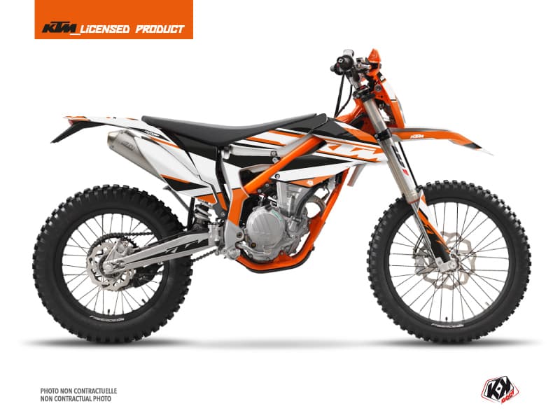 KTM 250 FREERIDE Dirt Bike Breakout Graphic Kit Orange White | KTM | Kutvek