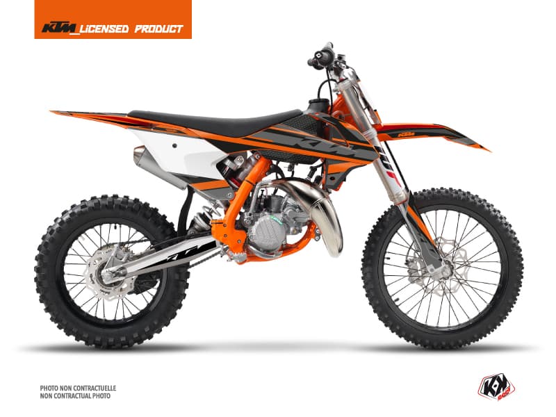 deko-set moto-cross breakout ktm 85 sx schwarz orange