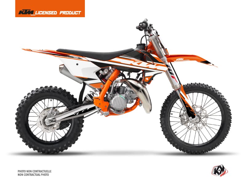 deko-set moto-cross breakout ktm 85 sx orange weiß