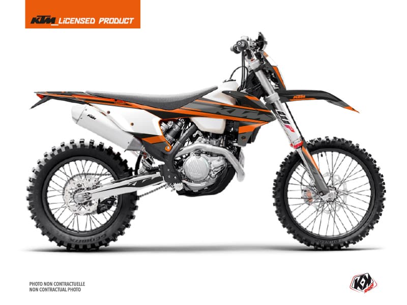 kit graphique motocross ktm exc excf breakout noir-orange | KTM | Kutvek