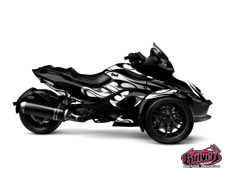 kit graphique burn gris hybride can-am spyder rs