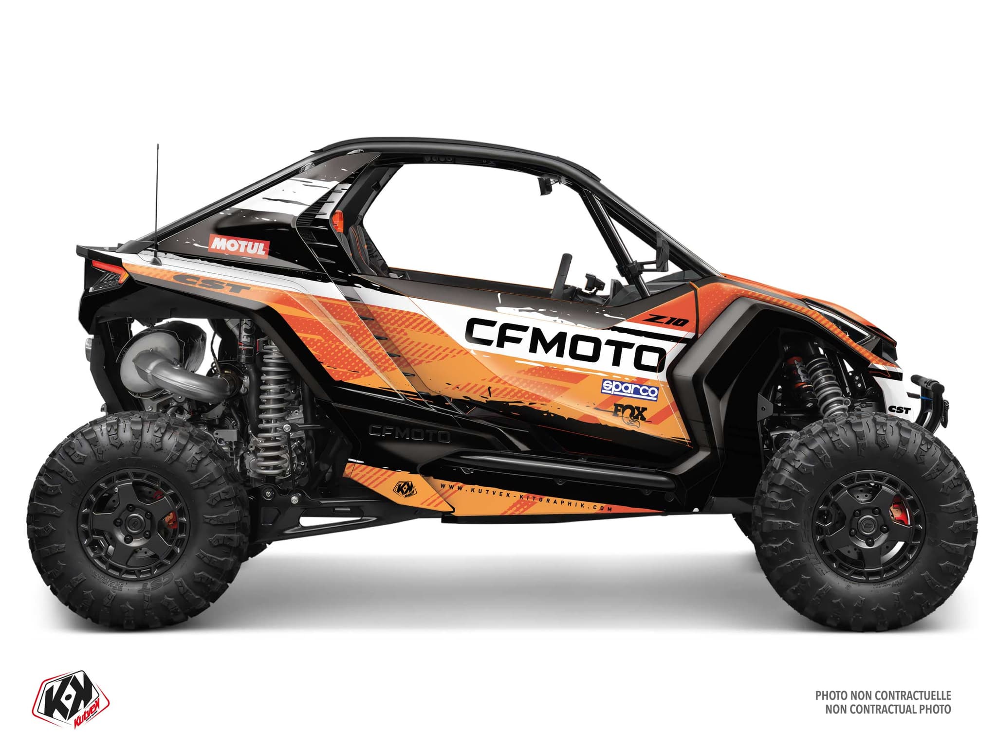 Kit decorativo SSV CF MOTO Z FORCE Z10 BURST Laranja