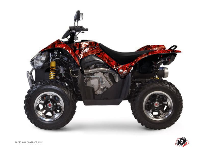 Kit graphique Quad Camo Kymco 450 MAXXER Rouge