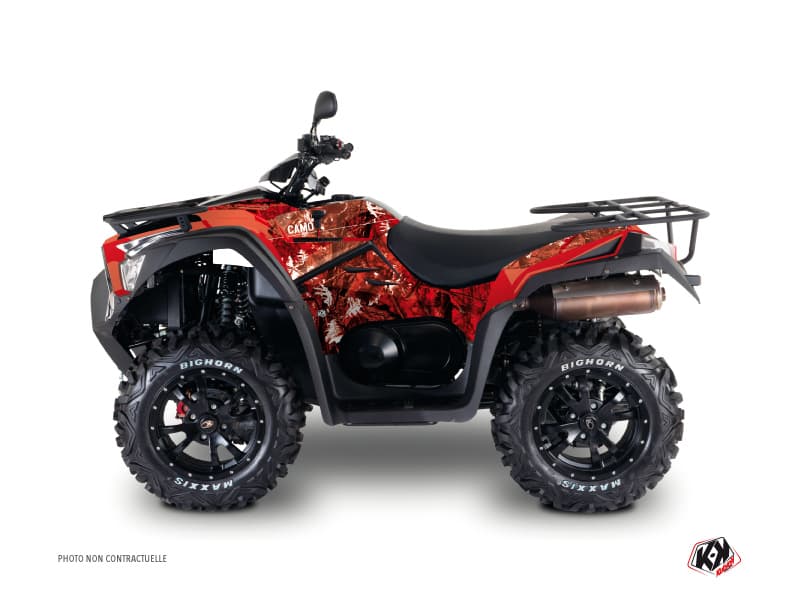 kit graphique quad kymco mxu 700 i essentiel camo rouge
