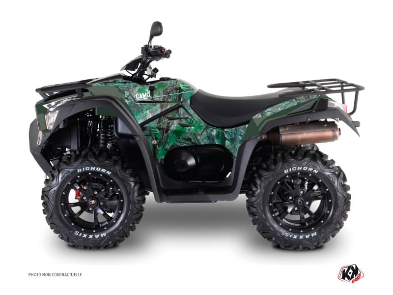 kit graphique quad kymco mxu 700 i essentiel camo vert
