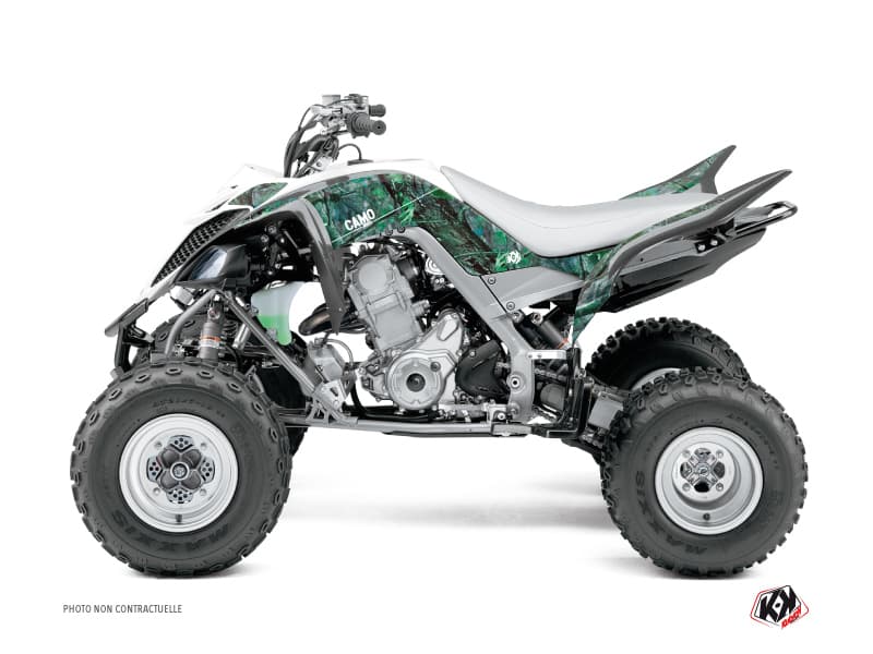 kit graphique quad yamaha raptor 660 camo vert