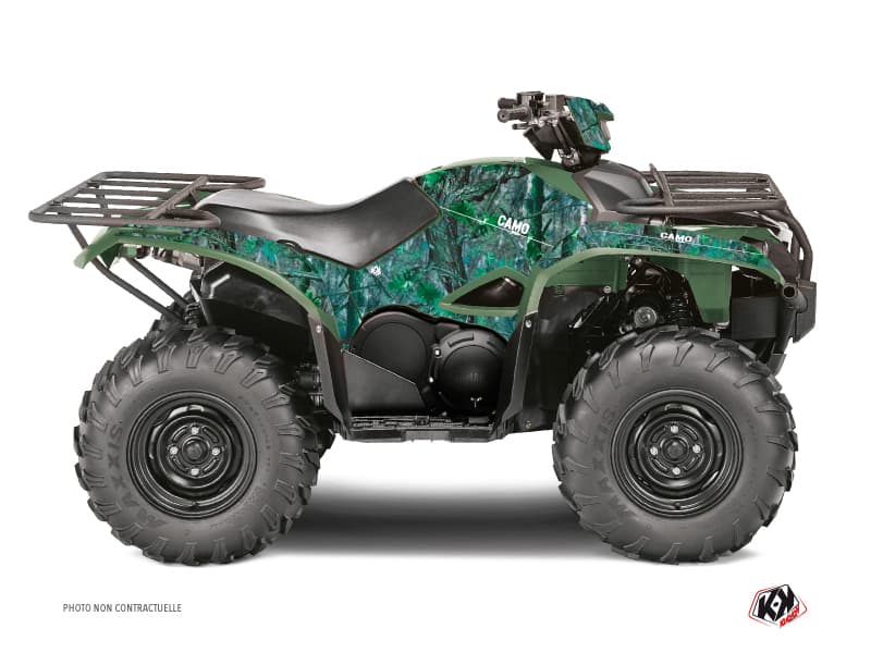 kit graphique quad yamaha kodiak 700 camo vert