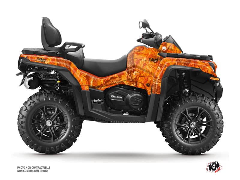 kit graphique quad cf moto cforce 800 xc camo orange