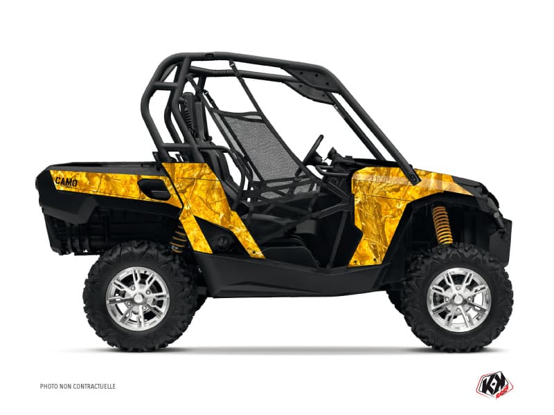 kit graphique ssv can-am commander camo jaune | Can am | Kutvek