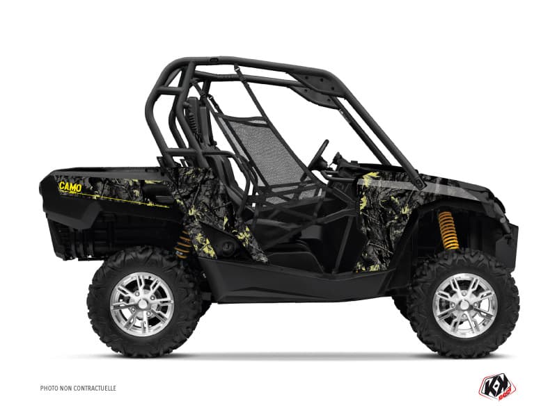 kit graphique ssv can-am commander camo noir-jaune | Can am | Kutvek