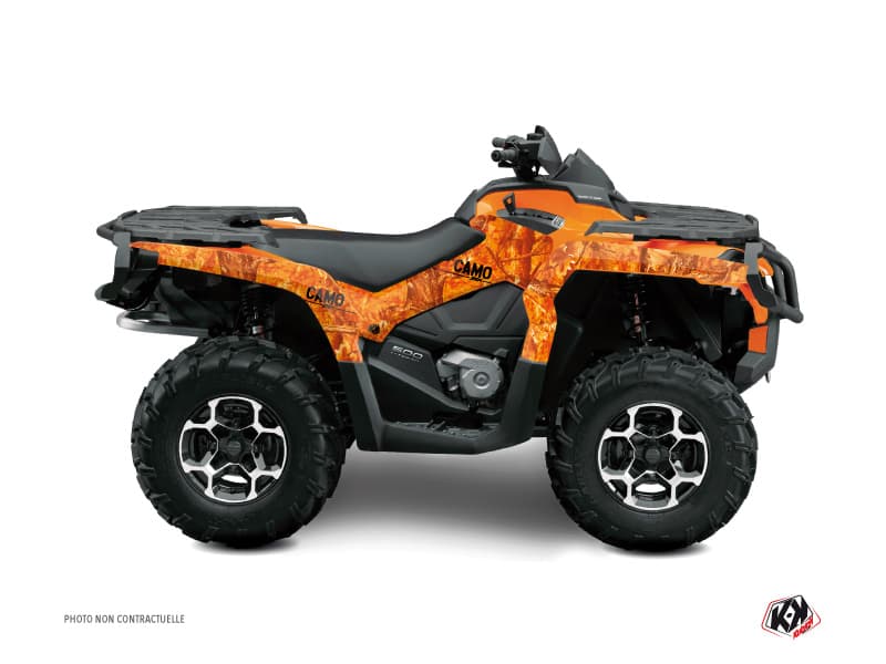 kit graphique quad can-am outlander 1000 r camo orange | Can am | Kutvek