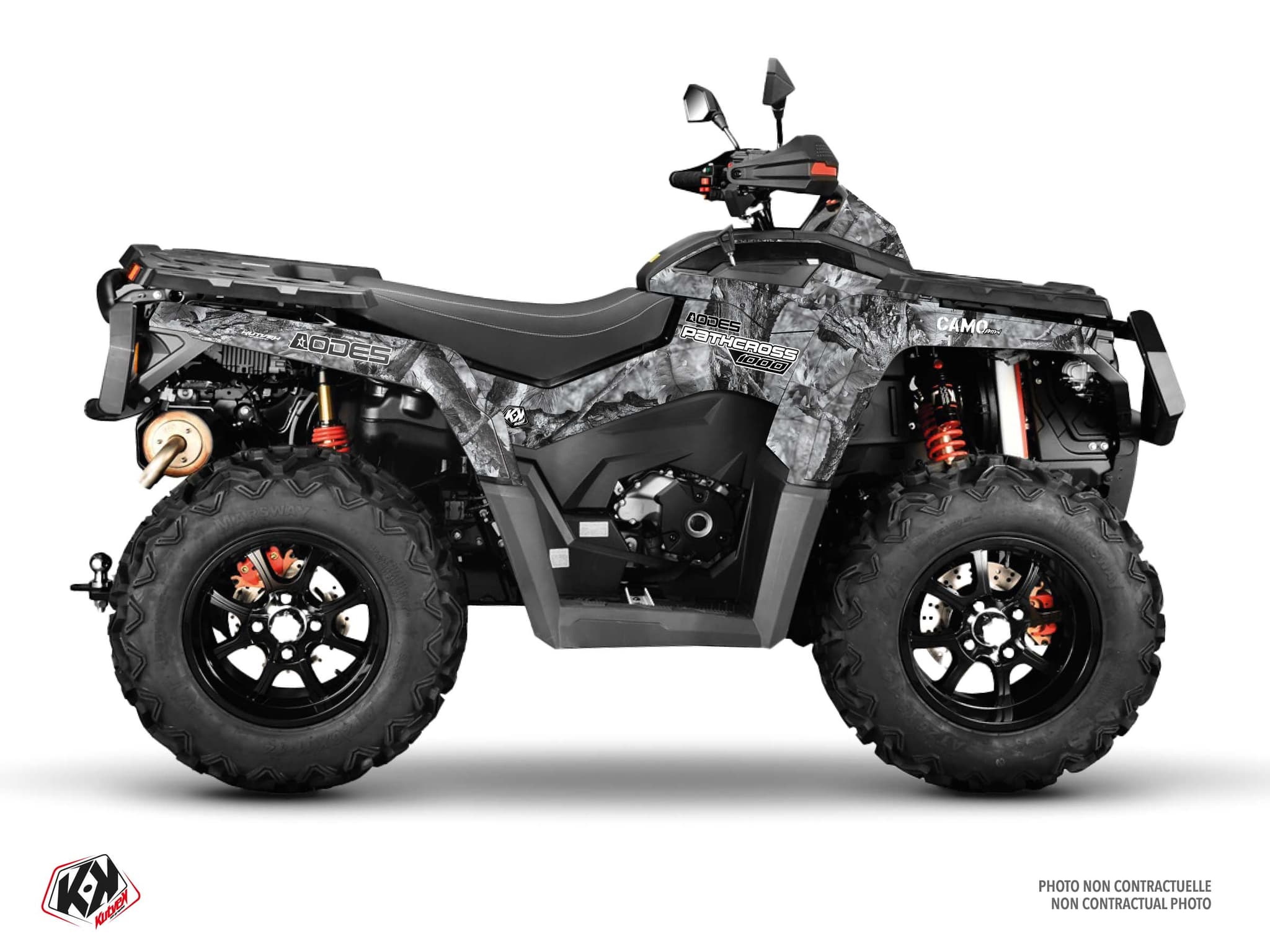Kit graphique Quad AODES PATHCROSS 1000 CAMO Gris
