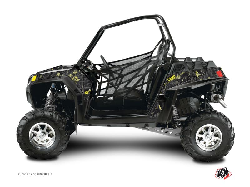 Kit graphique SSV Camo Polaris RZR 170 Noir Jaune