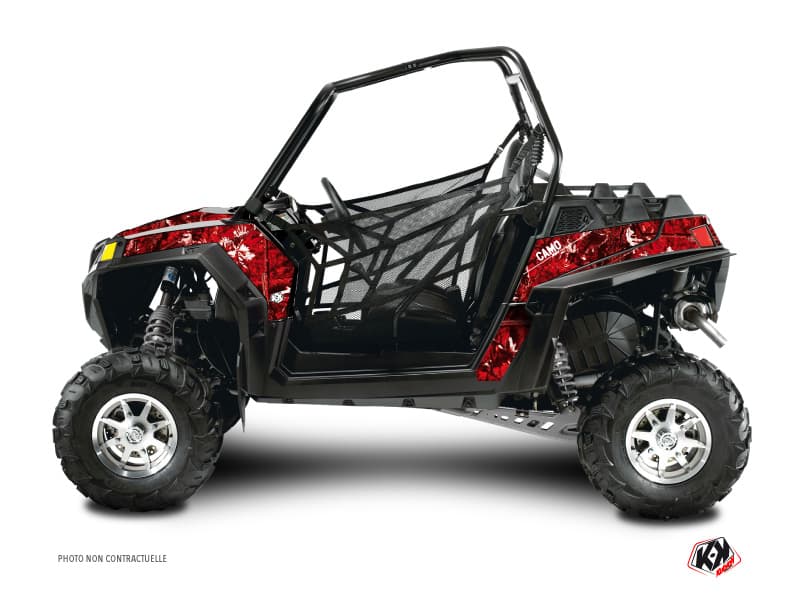 kit graphique ssv polaris rzr 170 camo rouge