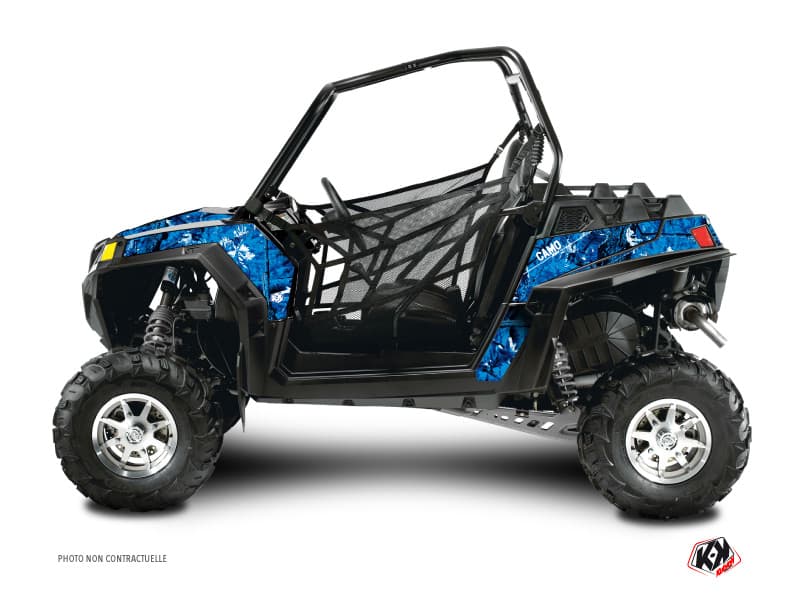 kit graphique ssv polaris rzr s 800 camo bleu