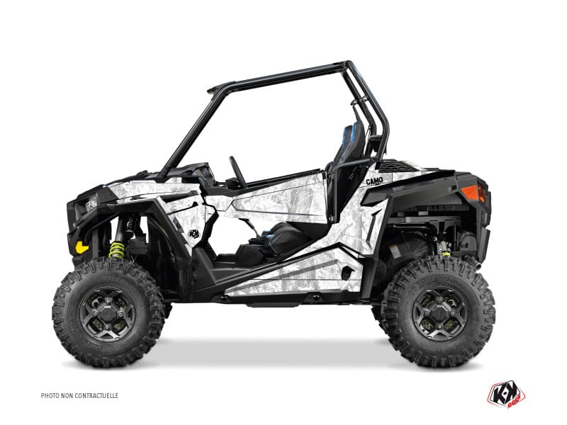 kit graphique ssv polaris rzr 900 camo blanc