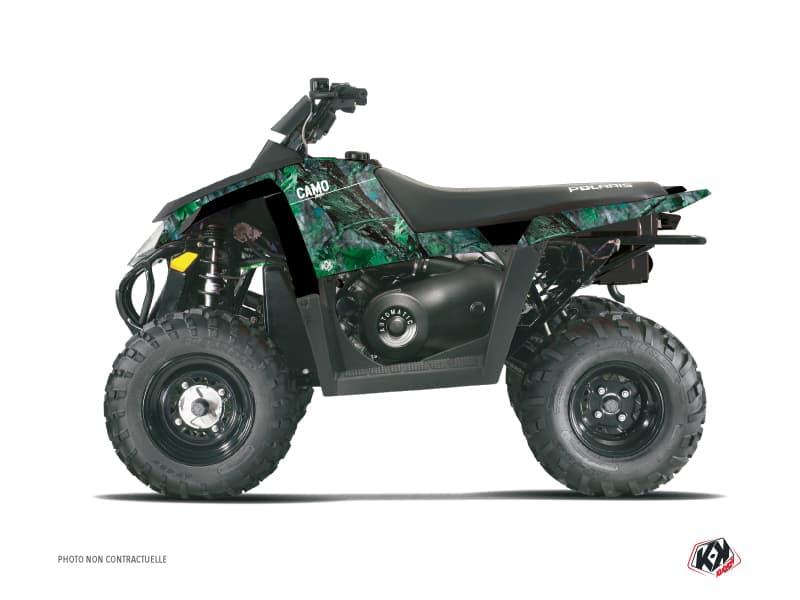 kit graphique quad polaris scrambler 500 camo vert