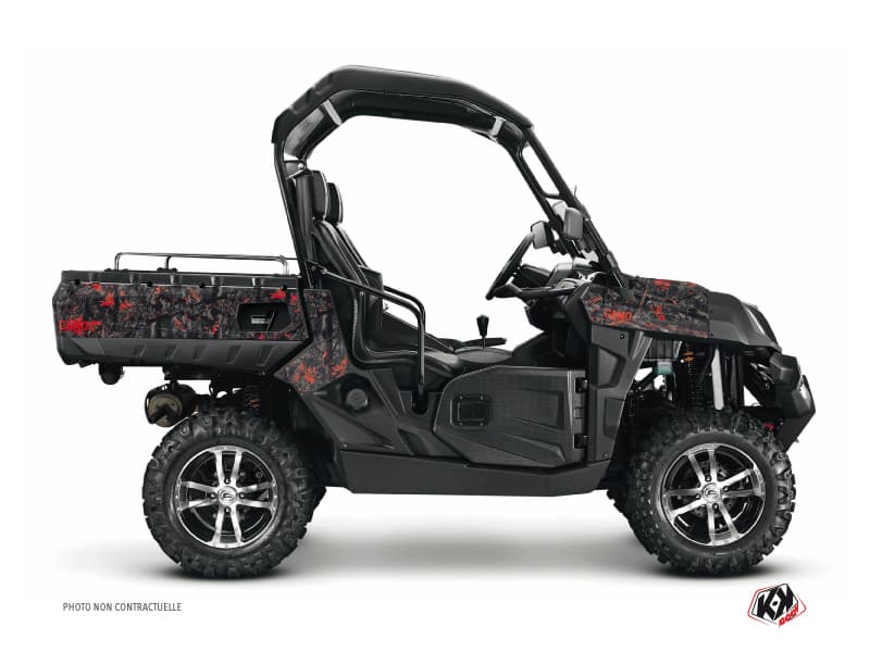 deko-set ssv camo cf moto u force 800 schwarz rot