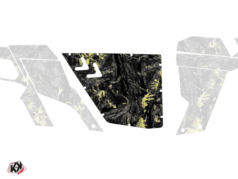 Standard Doors XRW Camo Can Am Commander 2011-2017 Black Yellow Graphic Kit