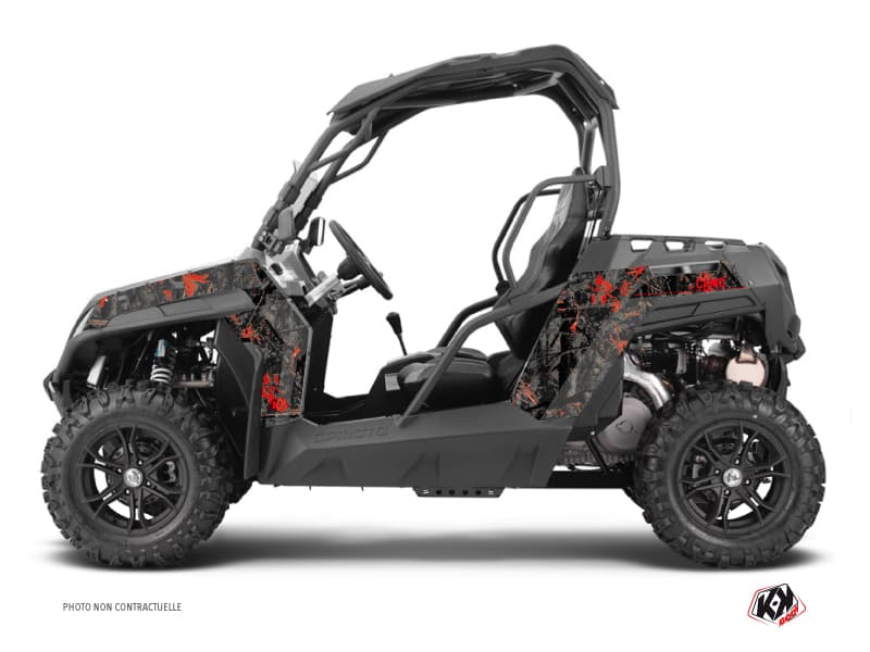 deko-set ssv cf moto z force 800 camo schwarz-rot