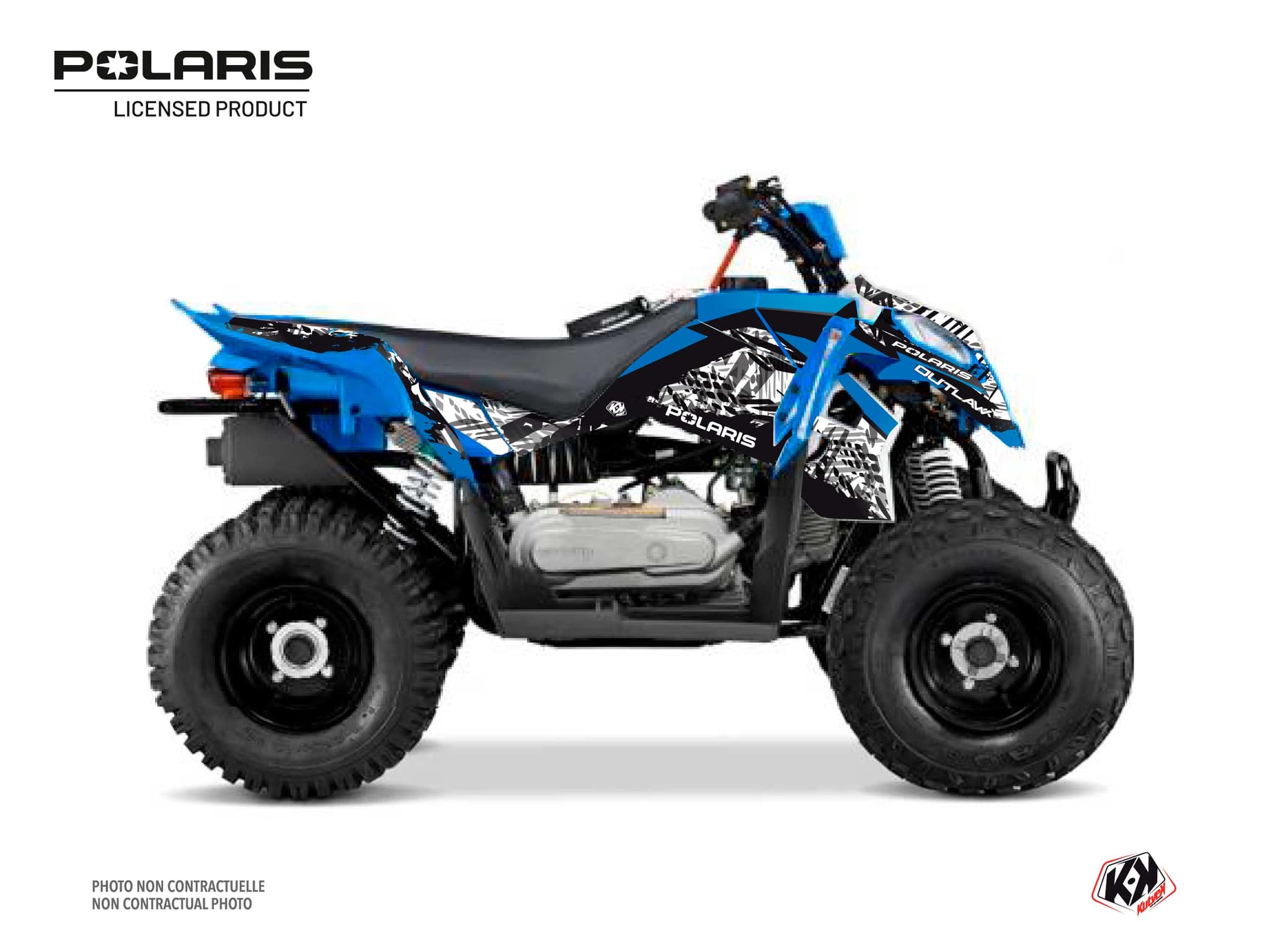 Polaris Outlaw 110 ATV Chaser Graphic Kit Blue | Polaris | Kutvek