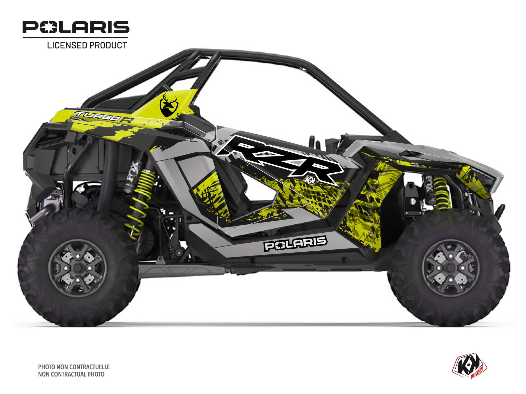 kit graphique ssv chaser polaris rzr pro r jaune