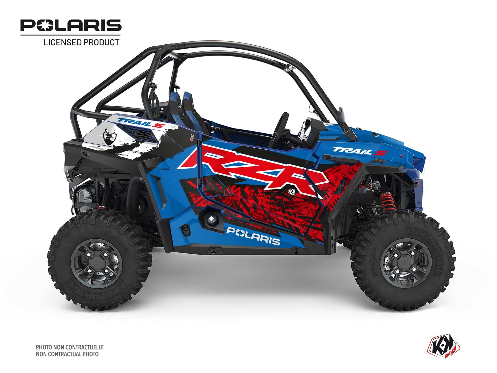 Kit graphique SSV Chaser Polaris RZR 900 S Bleu | Polaris | Kutvek