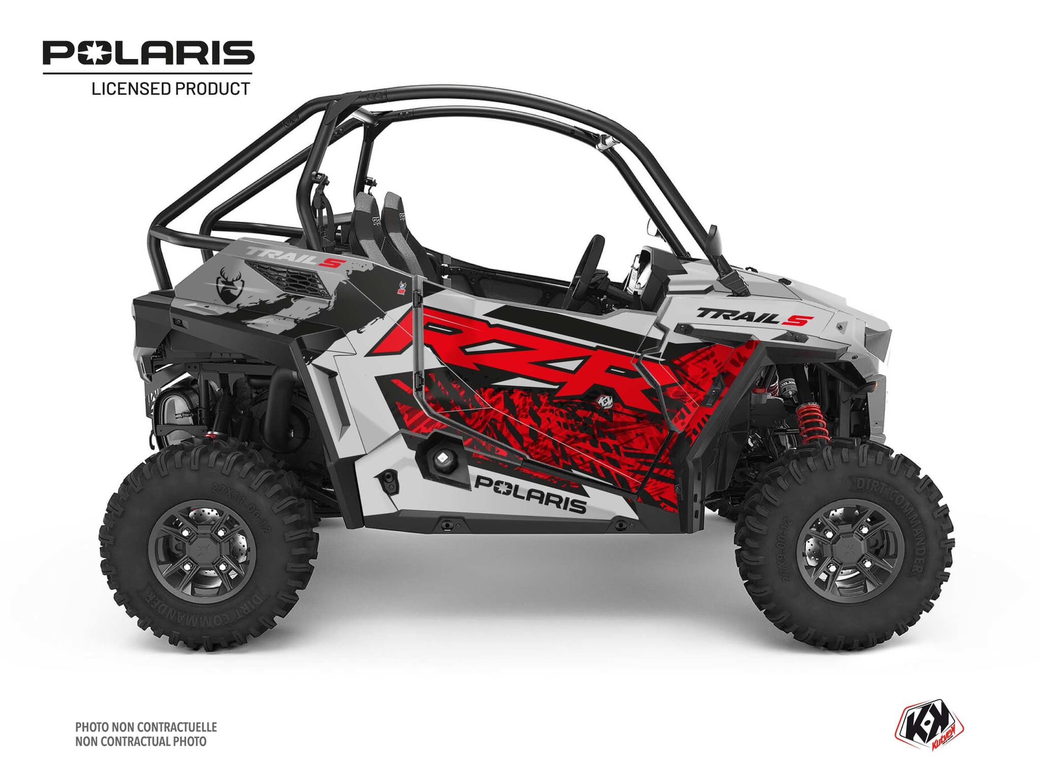 kit graphique ssv chaser polaris rzr trail s gris