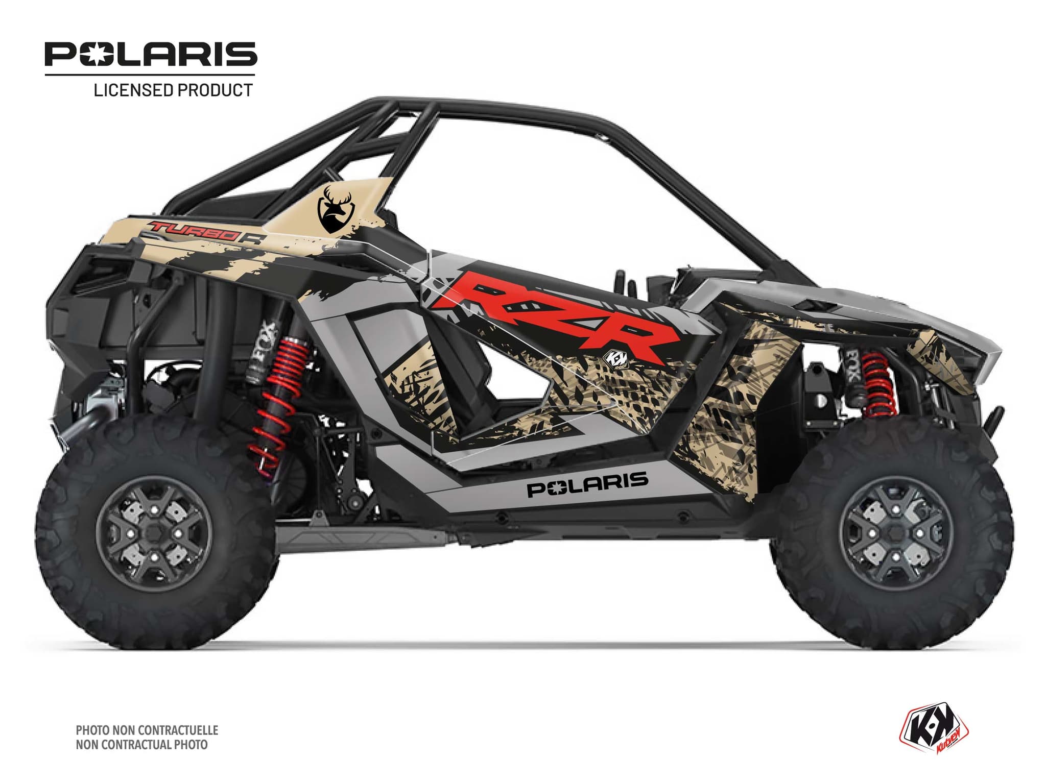 kit graphique ssv polaris rzr pro r ultimate chaser sable