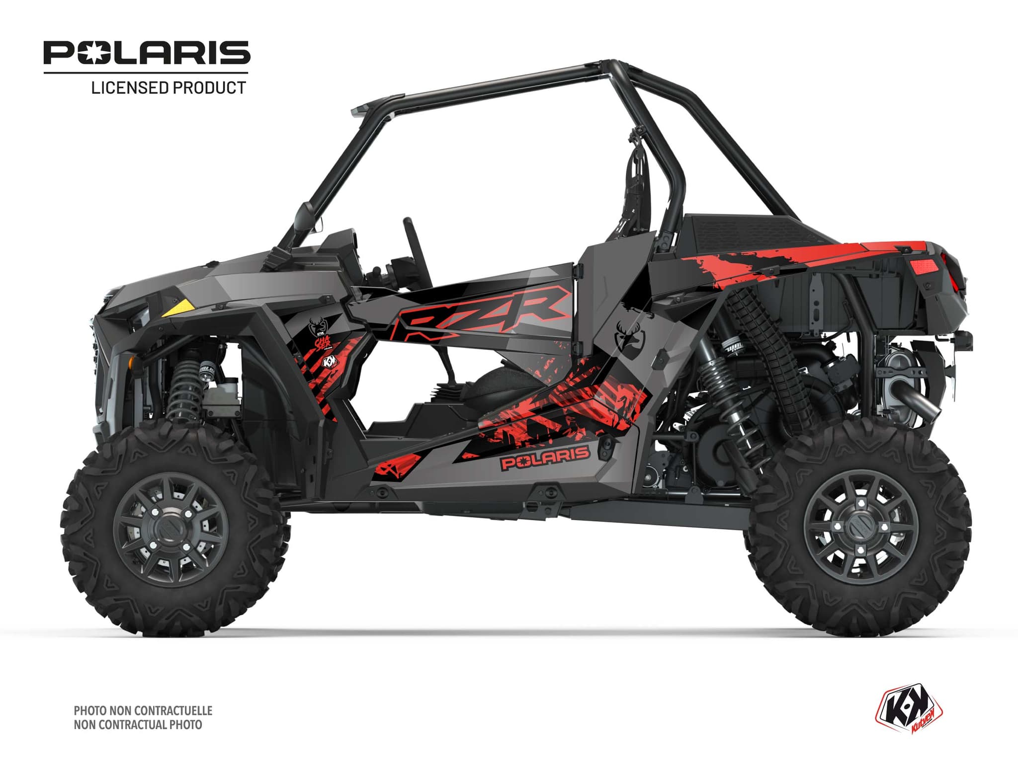 kit graphique ssv polaris rzr xp 1000 chaser rouge