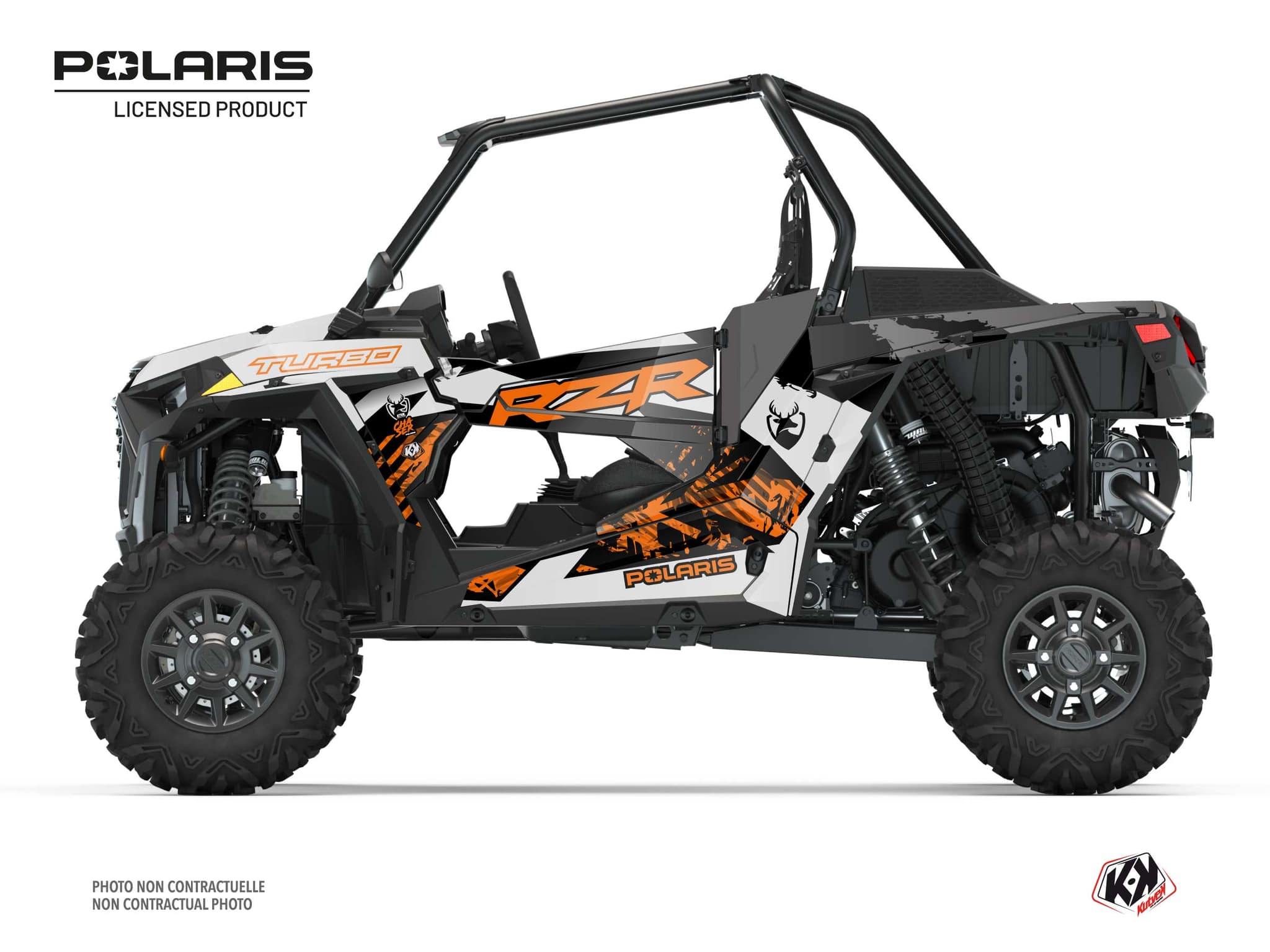 kit graphique ssv polaris rzr xp turbo chaser orange