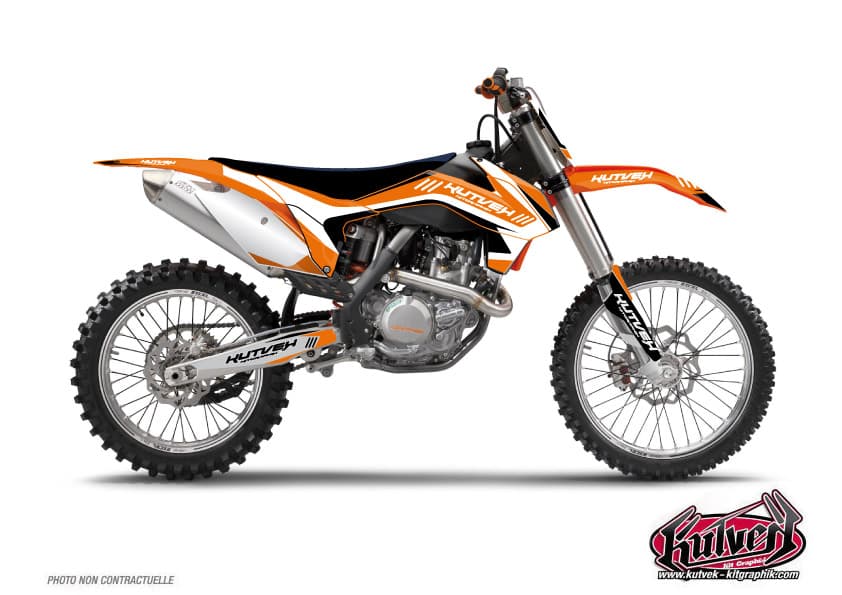 deko-set moto-cross chrono ktm exc-excf schwarz
