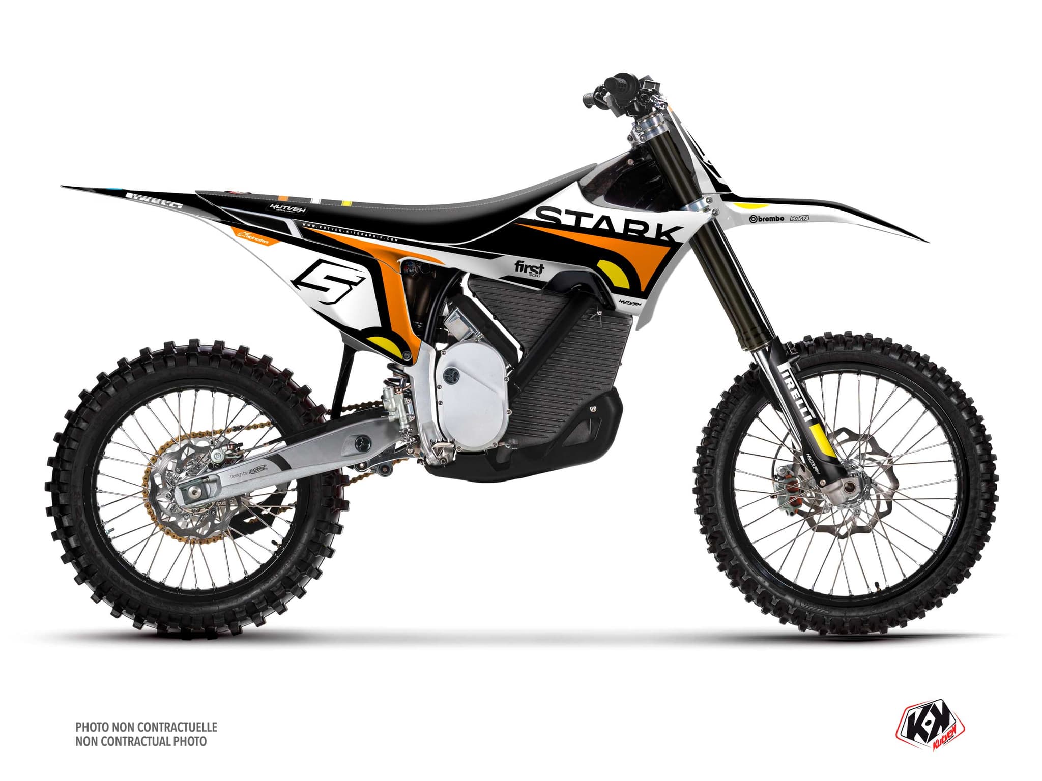 kit graphique motocross stark future varg cirkle blanc | Stark Future | Kutvek