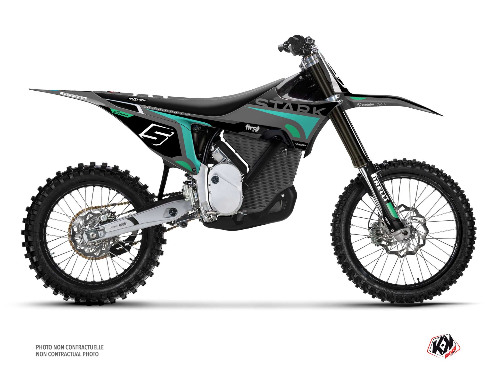 kit graphique motocross stark future varg cirkle gris | Stark Future | Kutvek
