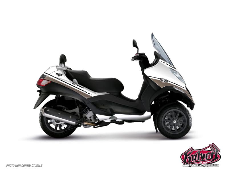 deko-set maxi-scooter piaggio mp3 300 lt hybrid cooper braun