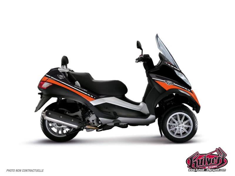 deko-set maxi-scooter piaggio mp3 300 lt hybrid cooper orange