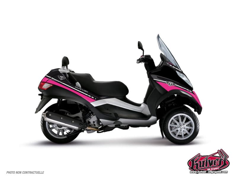 deko-set maxi-scooter piaggio mp3 300 lt hybrid cooper rosa